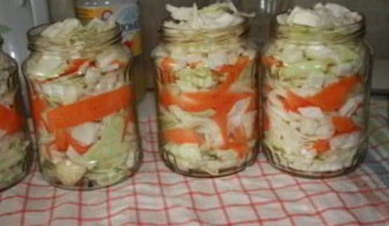 капуста, маринованная на зиму в банках