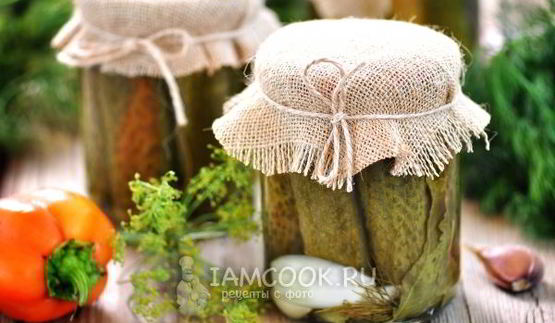 хрустящие маринованные огурцы с болгарским перцем на зиму