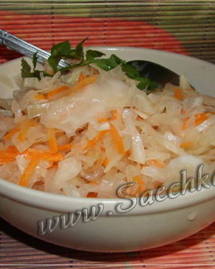 Рецепт маринованной капусты с морковью