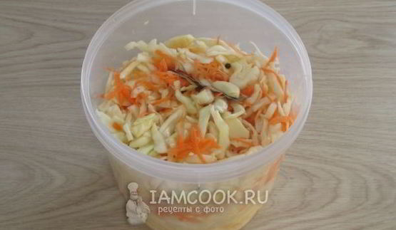 маринованная капуста за сутки