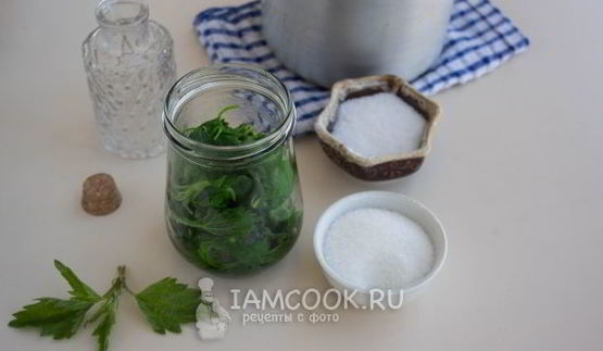 маринованная крапива