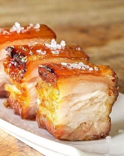 Рецепт маринованного с чесноком и специями сало, запеченное в духовке