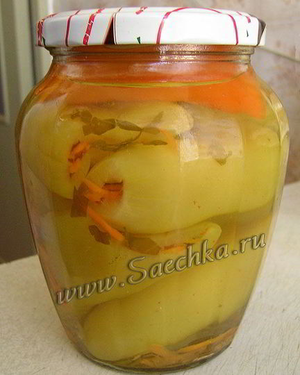 Рецепт маринованного перца с морковью