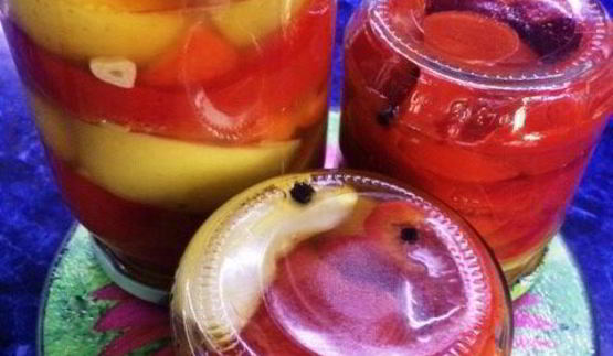 маринованные гогошары с медом и яблоком