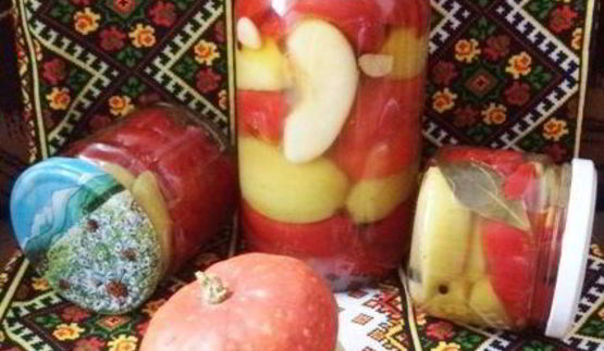 маринованные гогошары с медом и яблоком