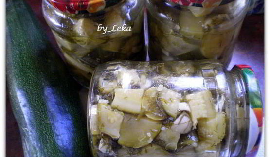 маринованные кабачки с укропом