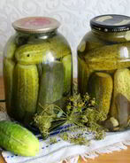 Маринованные огурцы с имбирем