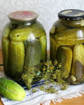 Маринованные огурцы с имбирем