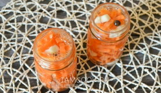 морковь, маринованная на зиму