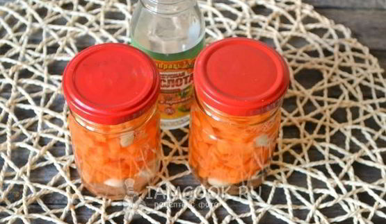морковь, маринованная на зиму
