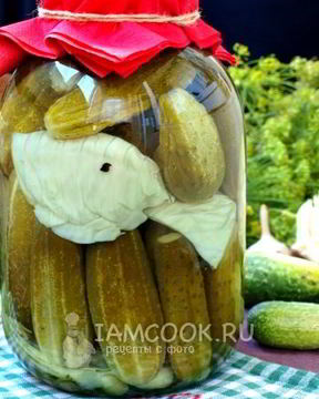 Огурцы, маринованные с капустой