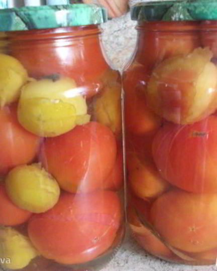 Рецепт помидоров маринованных со сливой