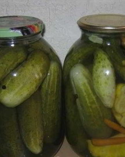 Рецепт патиссонов, консервированных с огурцами