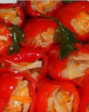 Перец с морковкой на зиму