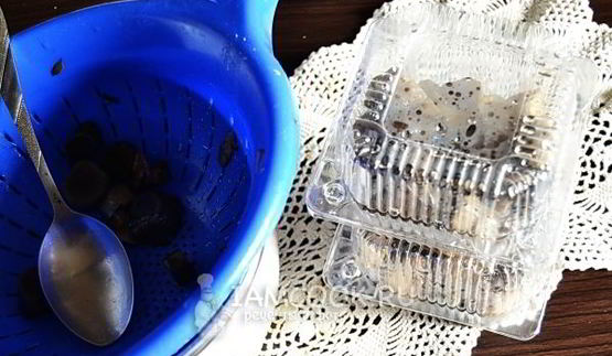 подосиновики, замороженные на зиму