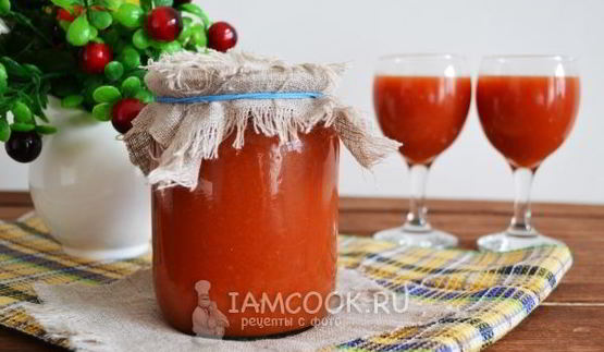 сок томатный через сито на зиму