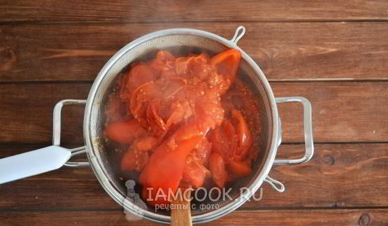 сок томатный через сито на зиму