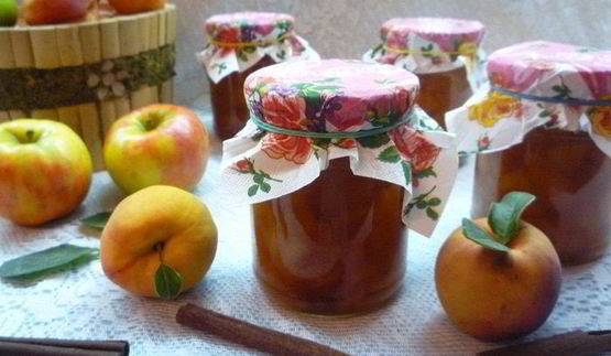 ароматное яблочно-персиковое варенье