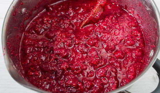 быстрое малиновое варенье