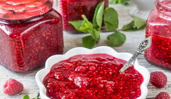 быстрое малиновое варенье