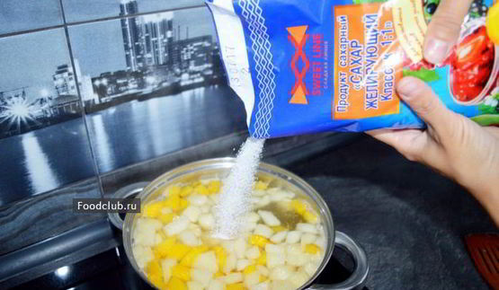 персиковый конфитюр