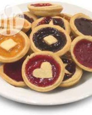 Песочные корзиночки с вареньем