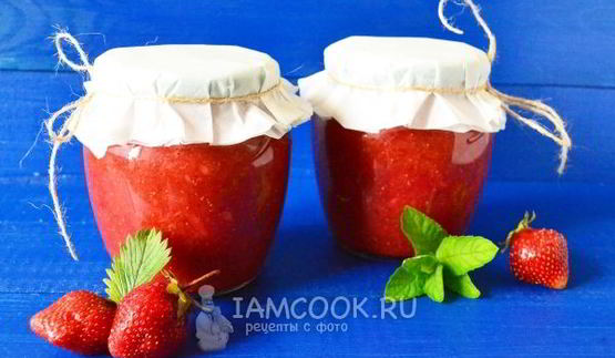 сырое варенье из клубники