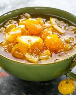 Варенье из белой черешни с лимоном