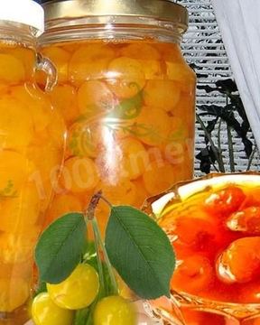 Варенье из белой черешни