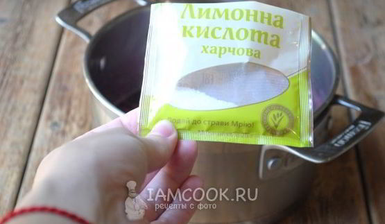 варенье из черешни с лимонной кислотой