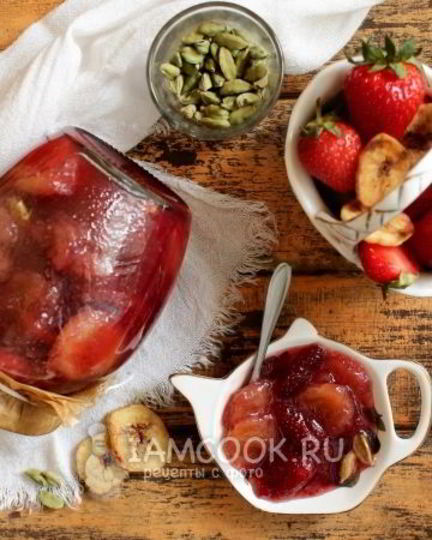 Рецепт варенья из клубники и бананов