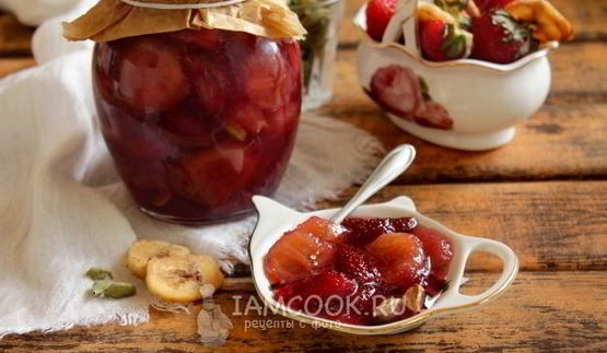 варенье из клубники и бананов