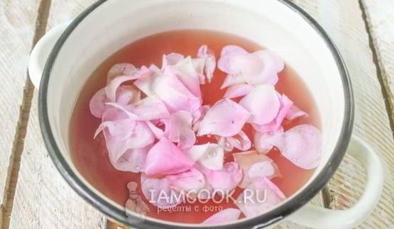 варенье из лепестков чайной розы без варки