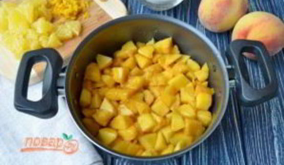 варенье из персиков с апельсинами