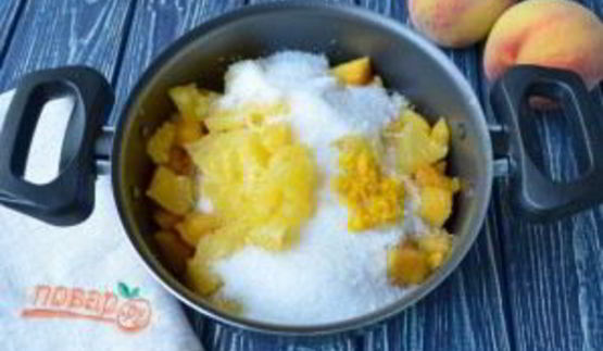 варенье из персиков с апельсинами