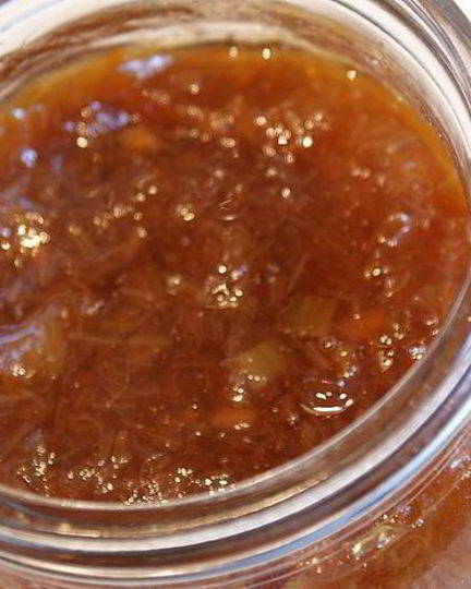 Рецепт варенья из ревеня с зелеными яблоками и имбирем