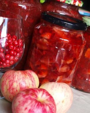 Варенье из яблок с брусникой