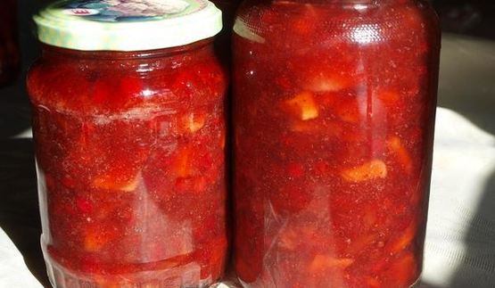 варенье из яблок с брусникой