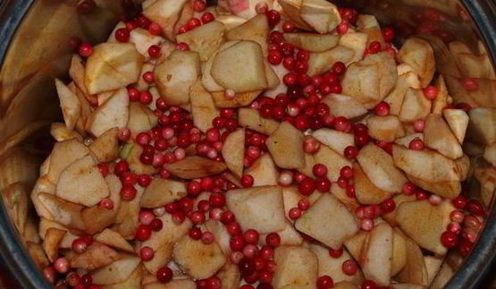 варенье из яблок с брусникой