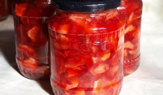 варенье из яблок с брусникой