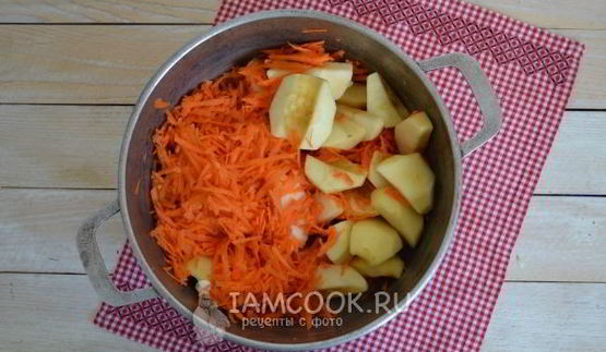 яблочно-морковное пюре на зиму