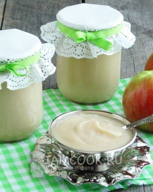 Яблочное пюре со сгущенкой на зиму