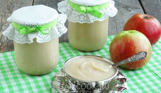 яблочное пюре со сгущенкой на зиму