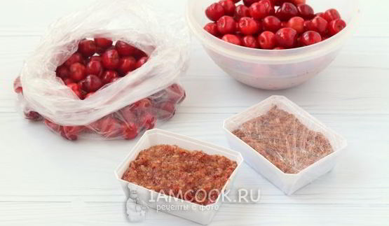 заморозка черешни на зиму