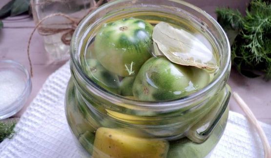 зеленые помидоры на зиму