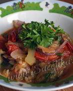 Аджапсандал из запеченных овощей