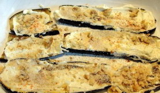 баклажанно-томатный гратен