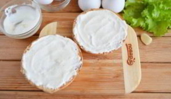 бутерброд с яйцом