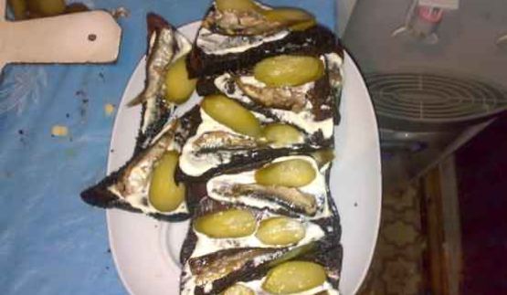 бутербродики со шпротами