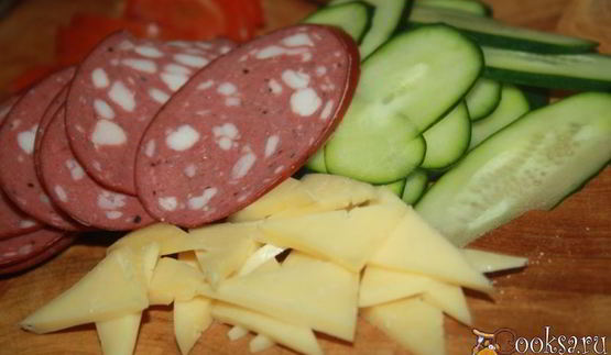 бутерброды к завтраку разноцветная мозаика